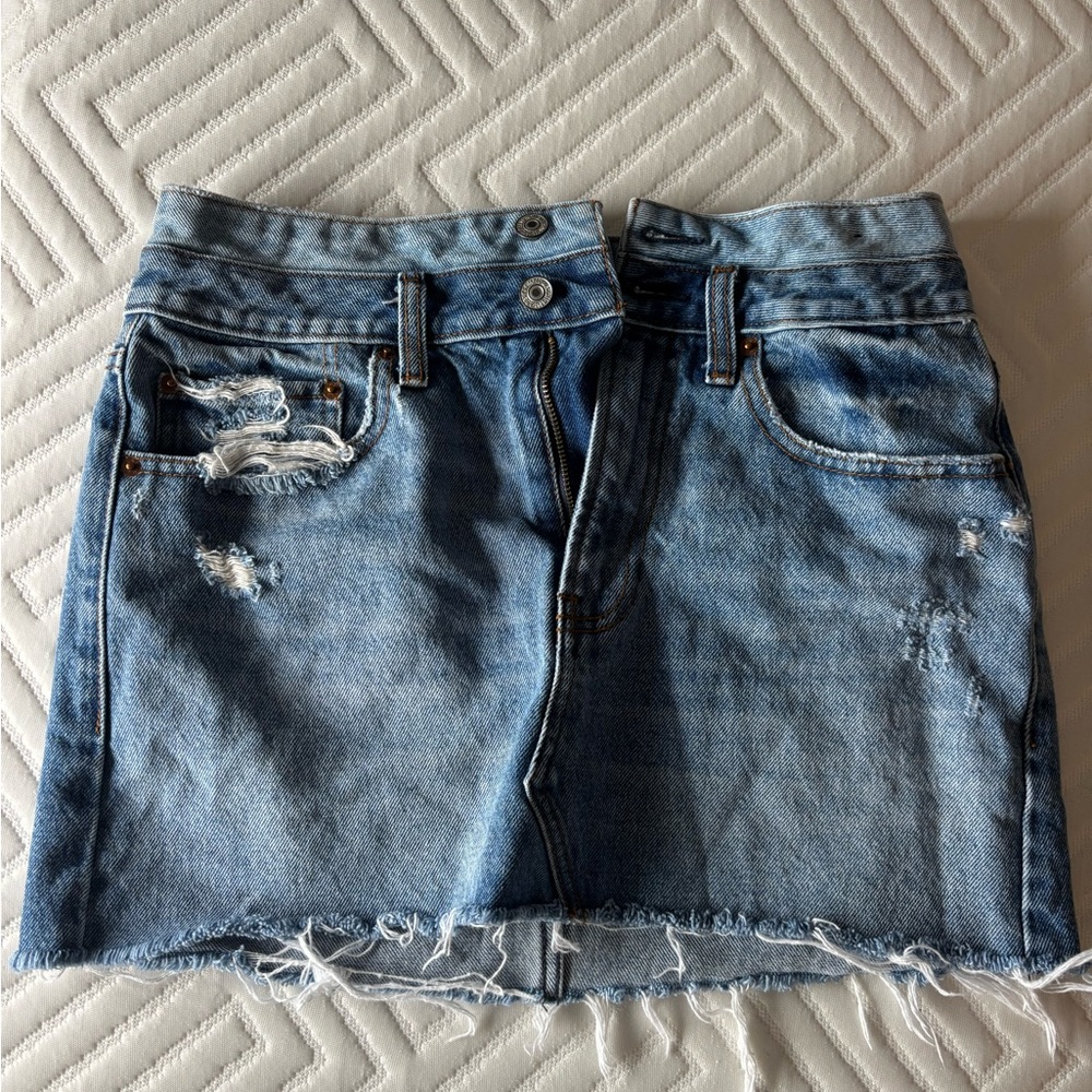 Denim Mini Skirt